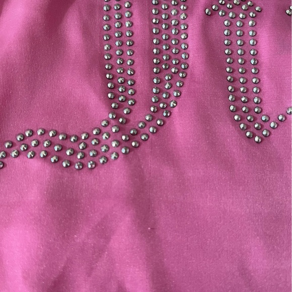 Juicy Couture pink sleep Camisole with Sparkling Logo size XL pajama top flaws - Picture 8 of 10